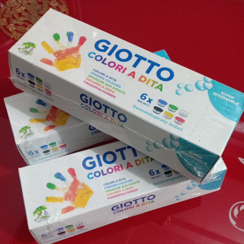 

Giotto Finger Paint 6x100ml / Cat Lukis Jari Giotto 6x100ml