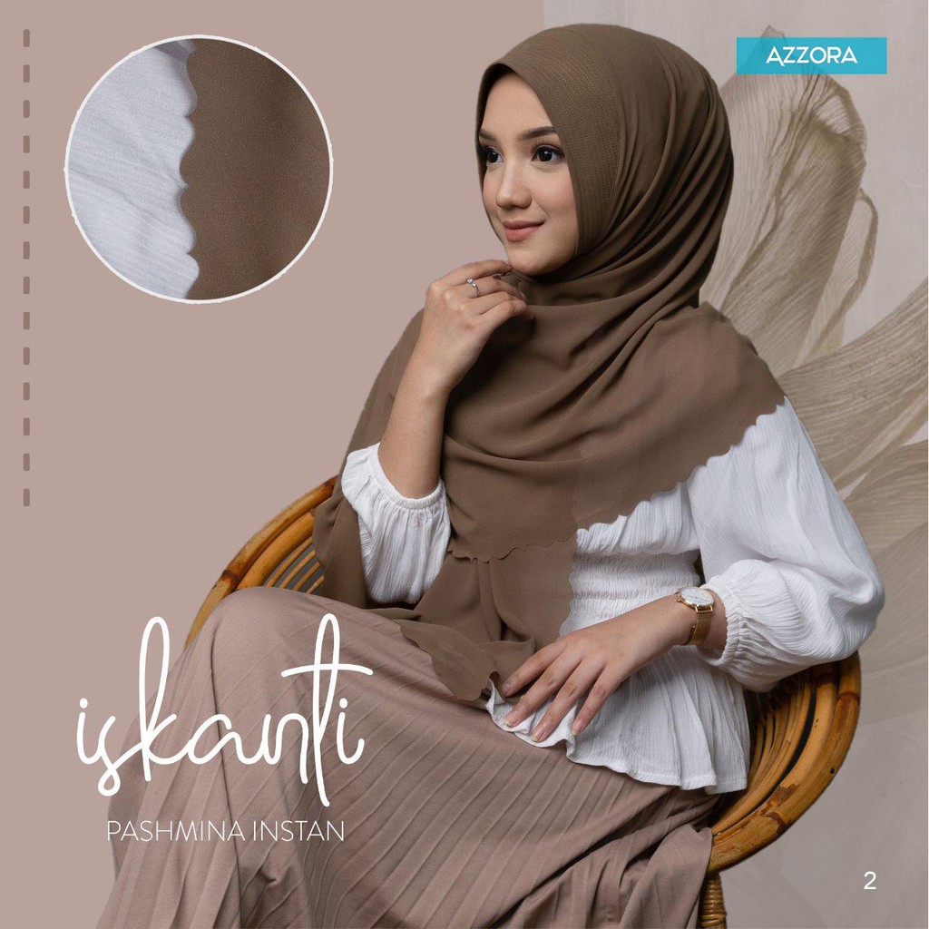 Hijab - Pashmina Tali Ceruti Babydoll Iskanti By Azzora