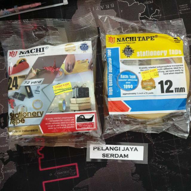 

Nachi Tape ½ Inchi 12 mm 1 inchi 24 mm 72 yard