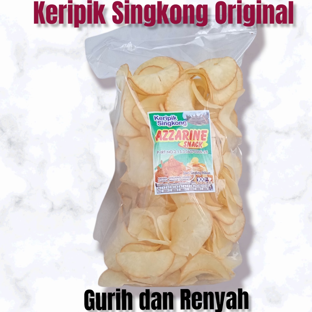 

Keripik Kripik Singkong Original 260 gram Oleh-Oleh Khas Minang