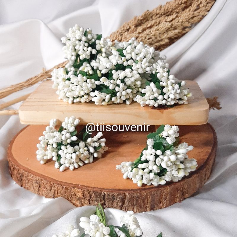 Putik Gula Putik Bunga Sari Corsase Craft Per Ikat 12 pcs
