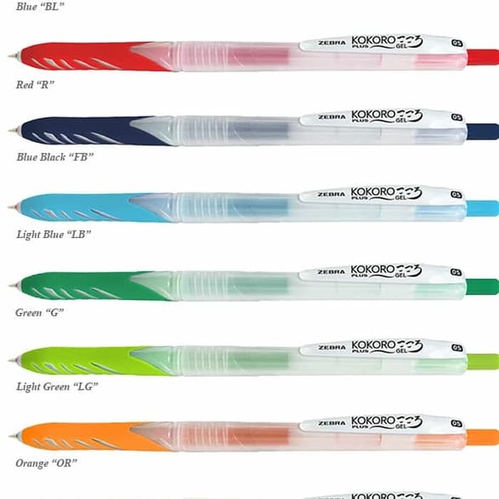 Pulpen Zebra Kokoro Gel 05 Plus