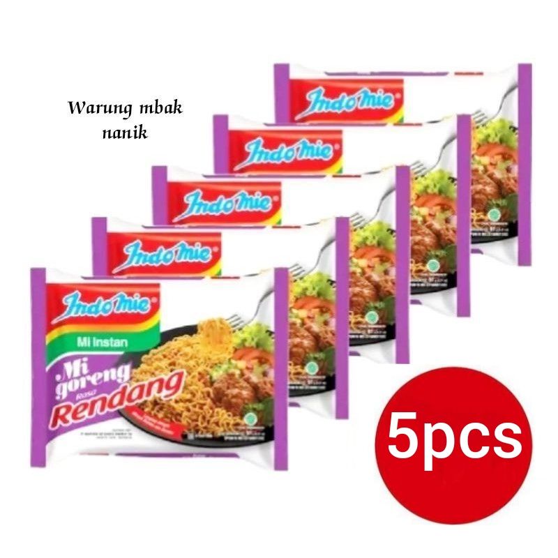

Mie indomie goreng rendang 5bungkus