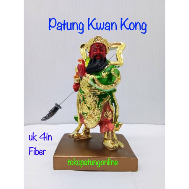 Patung Kwan Kong 4in New Berdiri 04