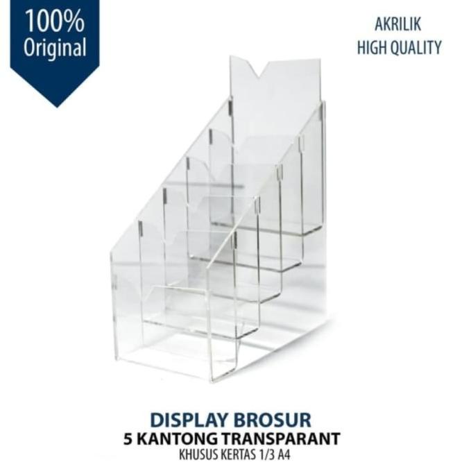 

Sale Display Brosur Akrilik/Tempat Brosur 5Susun | Produk Baru