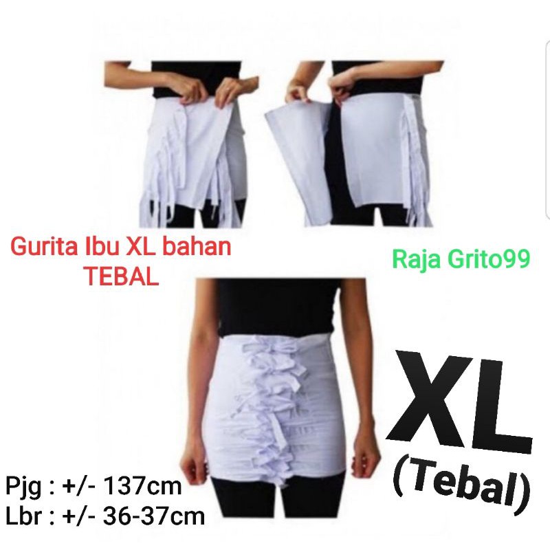 1 pcs Gurita ibu melahirkan tebal XL / Grito ikat ibu hamil / Grita tali ibu XL tebal / stagen ibu