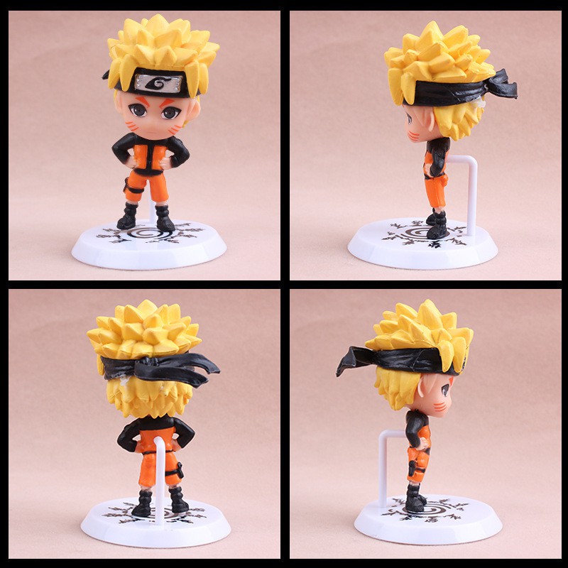 6pcs Patung Anime Jepang Naruto PVC Hinata Sasuke Itachi Kakashi Sakura Action Figure Anak Model Boneka Mainan Koleksi Hadiah