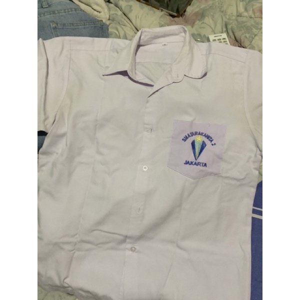 baju putih seragam tarq perempuan ( baju saja )