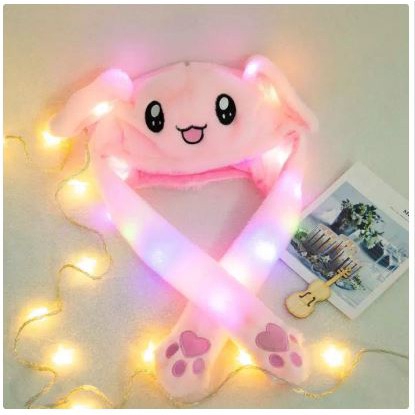 Dancing Bunny Hat Topi Kelinci Telinga Bergerak KPOP KOREA Lampu bani het buny kuping rabbit rabit