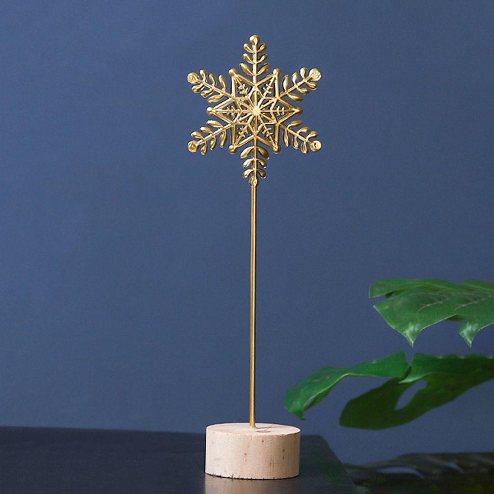 TOP Snowflake Ornamen Dekorasi Rumah Nordic Kerajinan Tangan Art Figurine