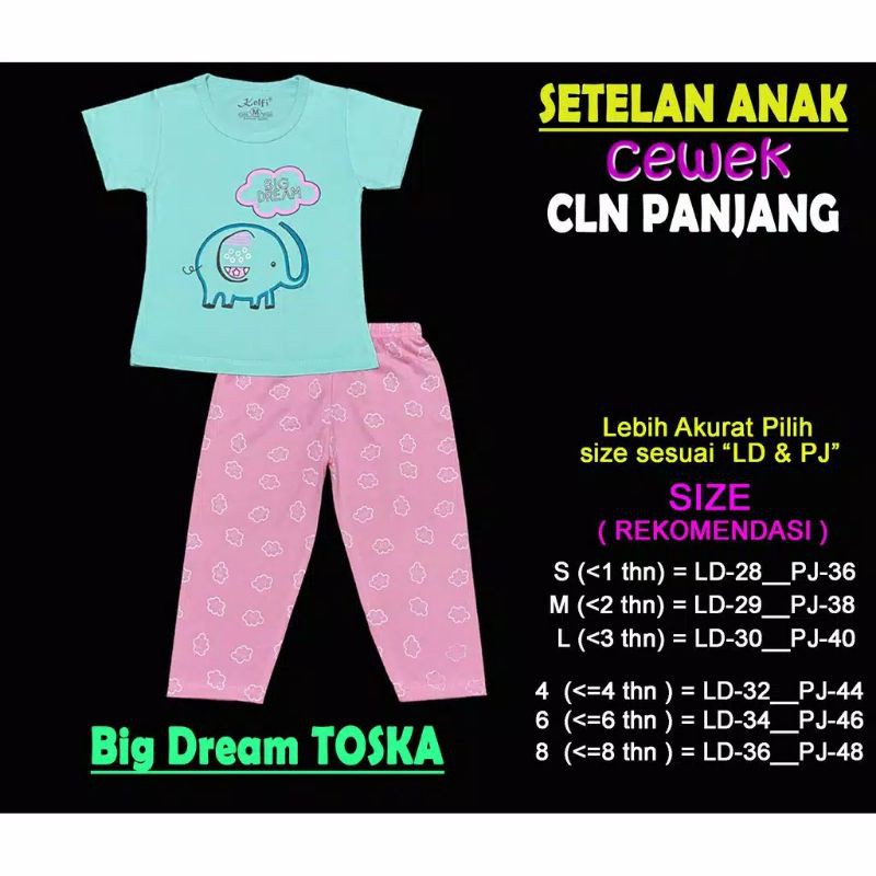 Setelan Baju Anak Kelfi Celana Panjang