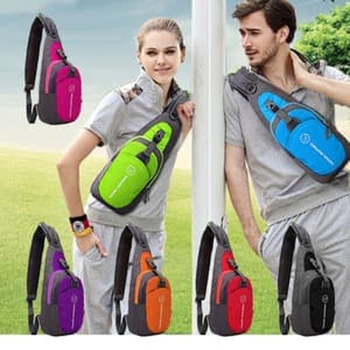 TAS SELEMPANG BAHU BOBO TAS ANTI AIR WATERPROOF TAS OLAHRAGA SLINGBAG warna wajib random