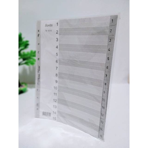

Buruan Bantex Pp Pembatas Binder Divider Size A4 15 Lembar Index Numeric Murah