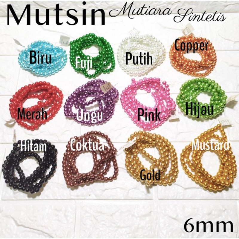 Mutsin Mutiara Berat 6mm