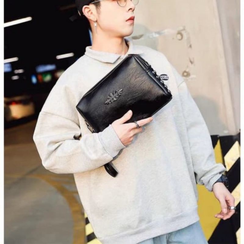 Clutch Bag Tas Tangan Bisa Selempang Kulit Pria (ASTER)