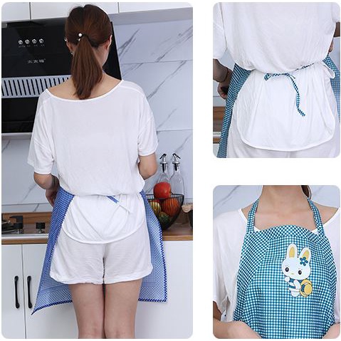 Alfaindo Celemek Masak Apron Waterproof Kain Dapur Motif Karakter CM012