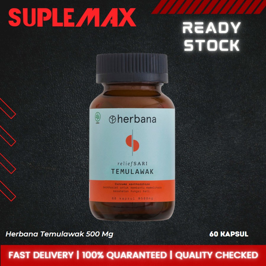 Jual Herbana Temulawak 60 Kapsul 500 Mg Shopee Indonesia