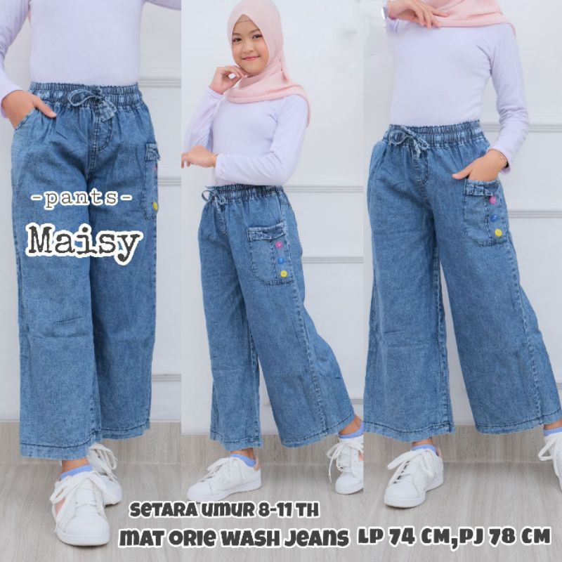 KULOT ANAK 6-14 TAHUN / KULOT JEANS ANAK PEREMPUAN / CELANA KULOT ANAK / KULOT ANAK/KULOT JEANS ANAK