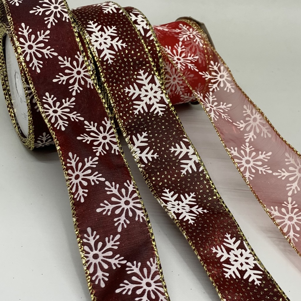 

Pita Pohon dan Kado Natal Merah Snowflake/Salju 8 meter