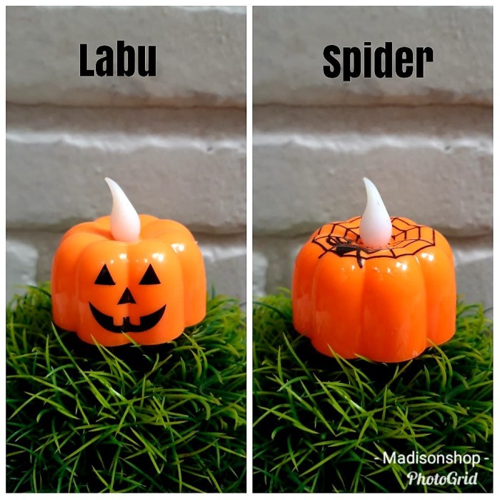 Lampu Dekorasi Labu Halloween Murah Hiasan Pesta Haloween Pumpkin LED