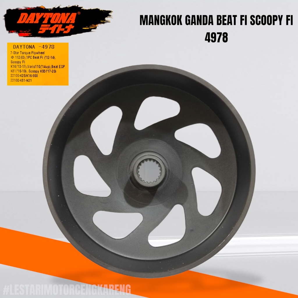 MANGKOK GANDA RACING BEAT FI 2012-2019 SCOOPY FI DAYTONA K81 K25 4978