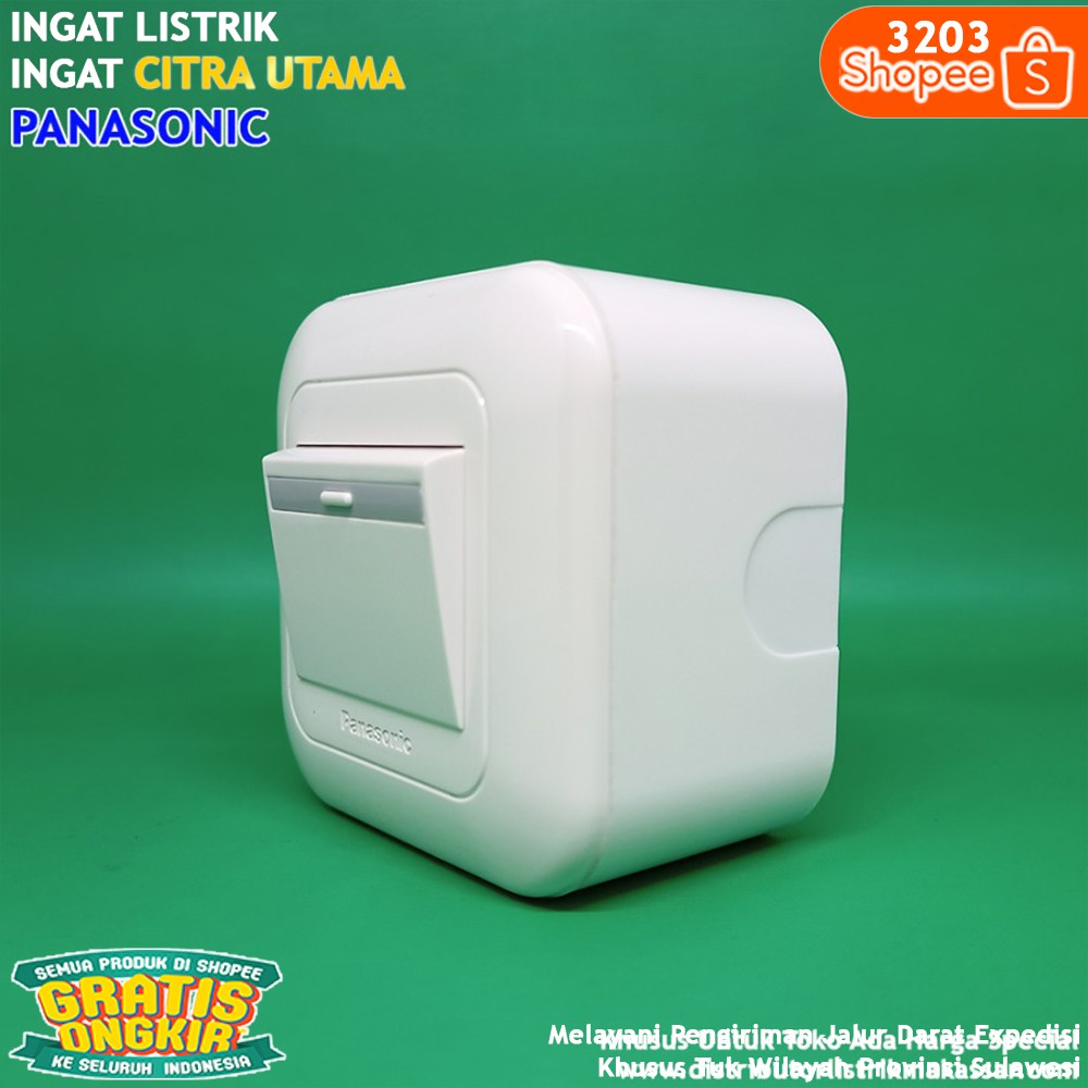 SAKLAR ENGKEL OB TEMPEL PANASONIC LENGKAP + OUTBOW PANASONIC K3203