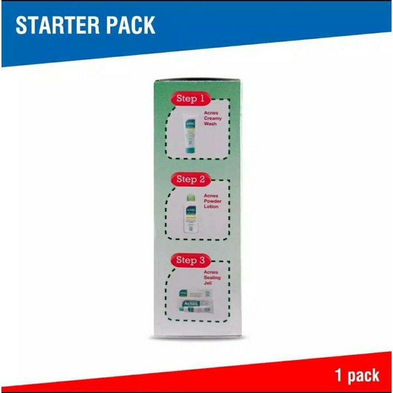 ACNES STARTER PACK[PAKET 3 IN 1] ORIGINAL 100%