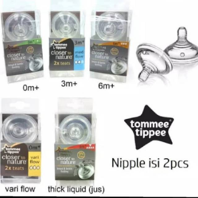 TOMMEE TIPPEE CLOSER TO NATURE 2TEATS/DOT BOTOL TOMMEE TIPPEE