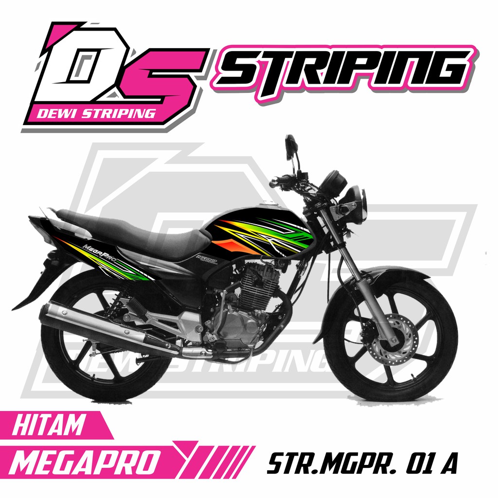 Jual COD STRIPING MEGAPRO PRIMUS STIKER LIST MOTOR HONDA MEGAPRO DESAIN 001 VARIASI Indonesia Shopee Indonesia