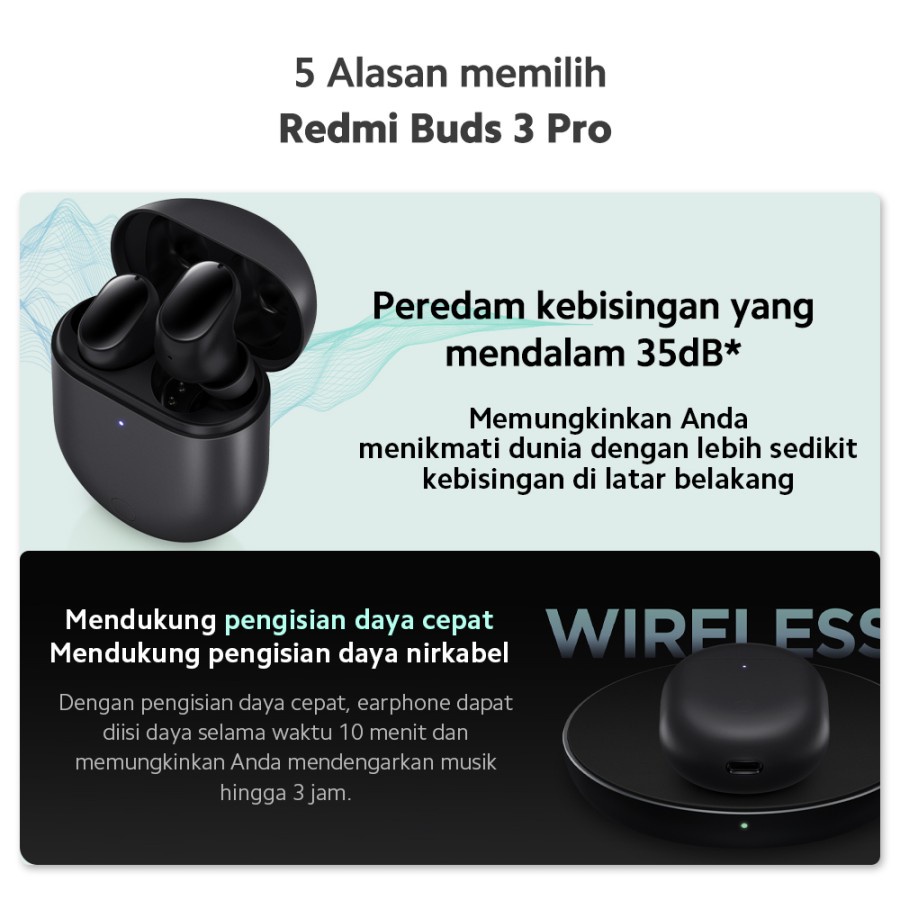 Xiaomi Mi Redmi Buds 3 Pro Bluetooth Wireless TWS Earphone Airdots