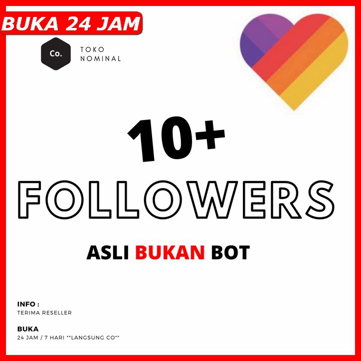 10+ Followers likee apps jual jasa tambah followers di aplikasi likee bergaransi no drop