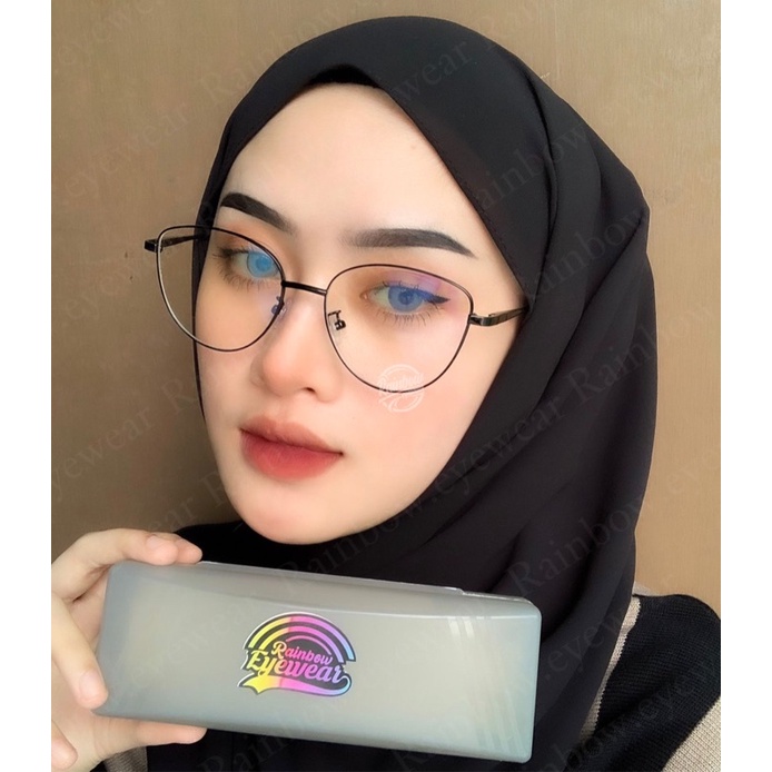 FRAME KACAMATA MODEL CAT EYE KODE (GREYSIA)