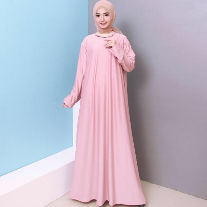 Hot Gamis Murah Baju Gamis Wanita Gamis Jumbo Kaos Salur 4L&5L 9630/9631