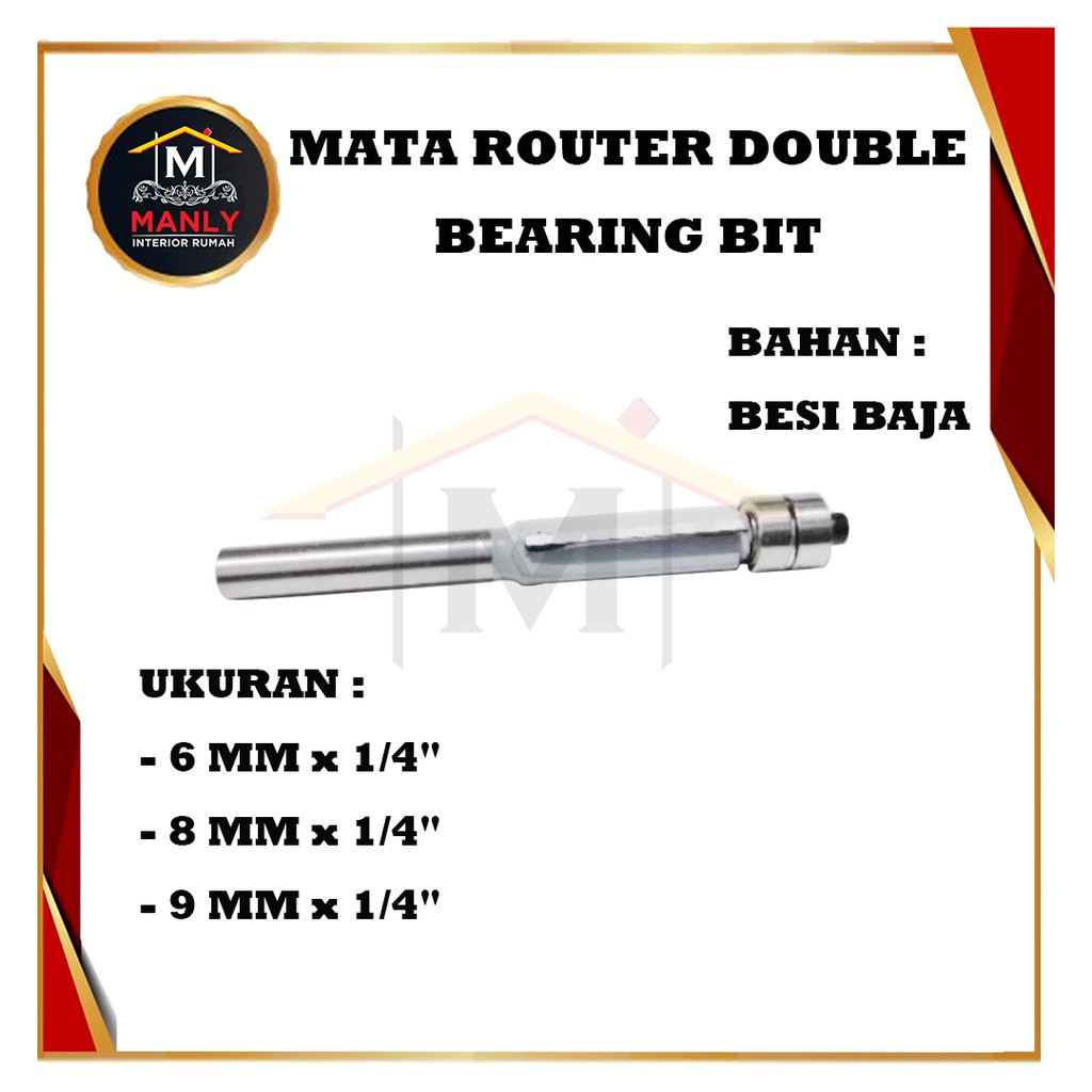 Mata Profil Router / Mata Router Double Bearing Bit 100% (Kualitas Bagus)