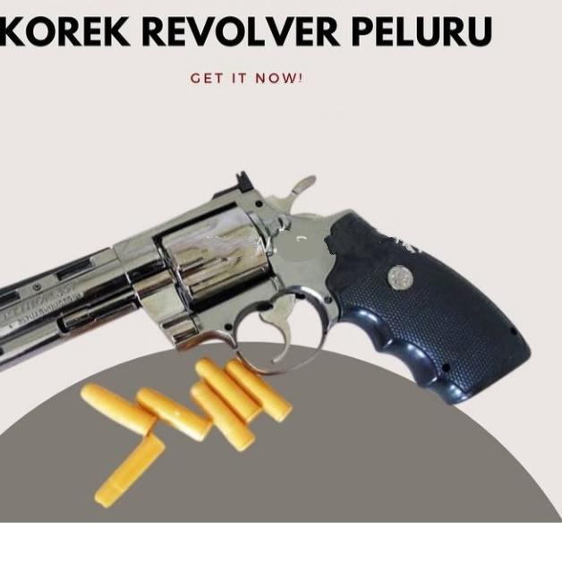 Flash Sale✅ | Korek api 357 Pistol Mirip Pistol Asli Ukuran Jumbo Bahan Baja Full Besi-[LR1]