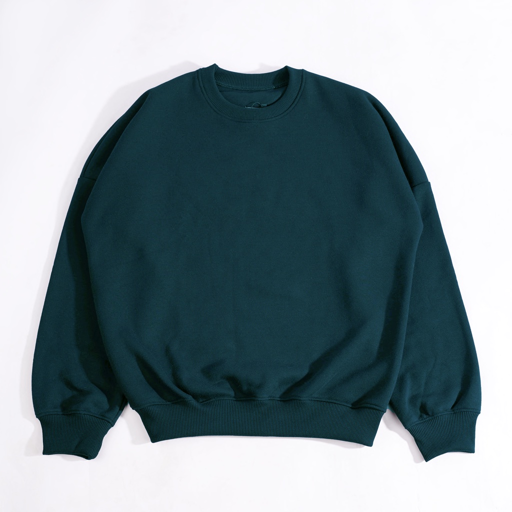 Crewneck Boxy Oversized Forest Green