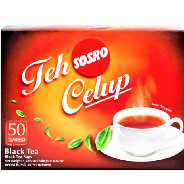 

SOSRO Teh Celup Teh Hitam Pilihan black tea 50 tea bags