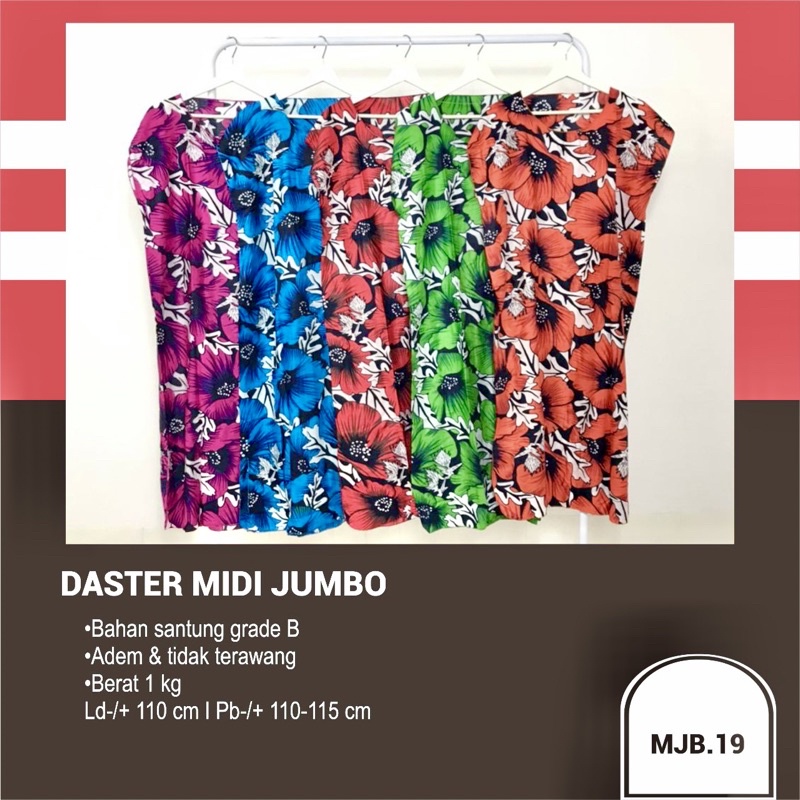 Daster Midi Jumbo Flower LD 110 | Daster Jumbo MJB 119