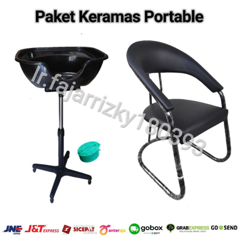 Washbak Keramas salon/Wasbak Tempat Cuci Rambut Portable Paket Murah