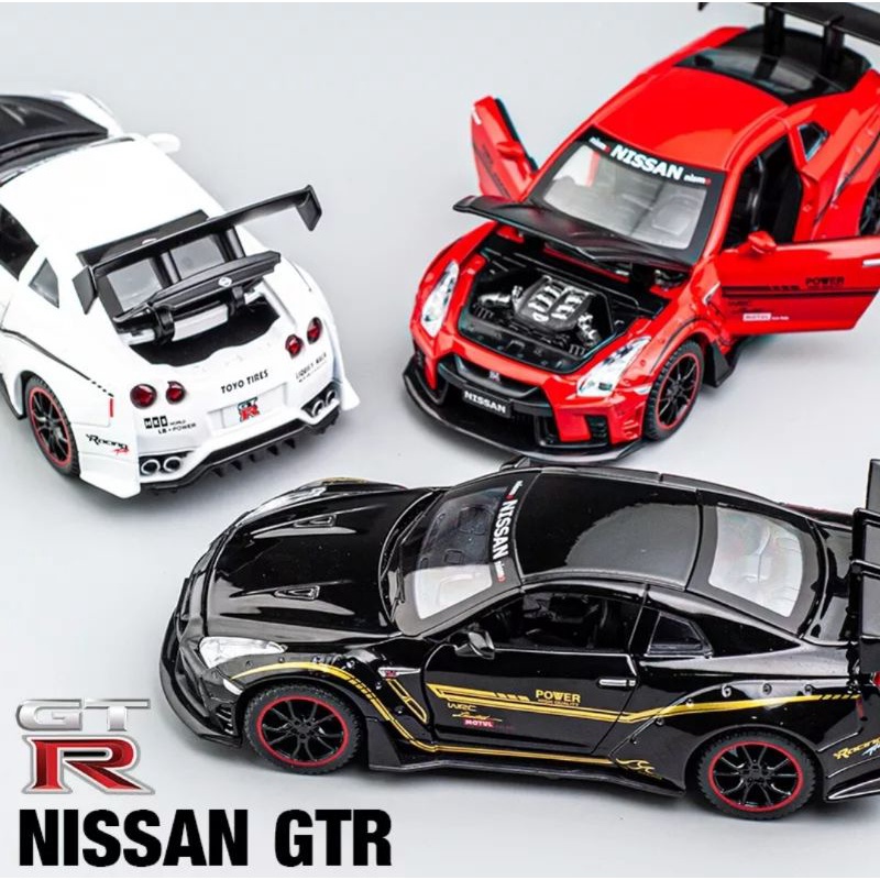 Diecast Mobil Nissan GTR R35 Recing Skala 1:32 Miniatur Mobil Mobilan Nissan GT-R50 Nismo