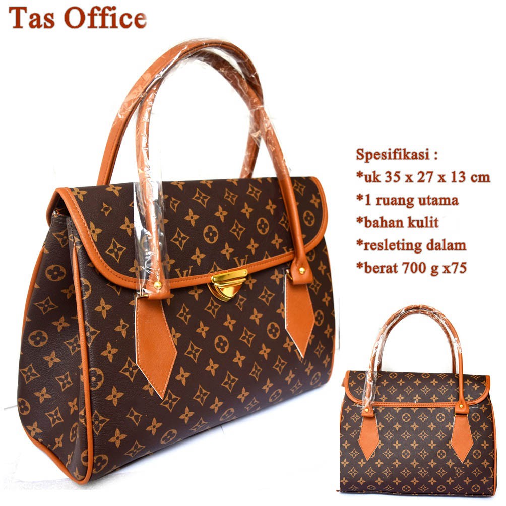 

Handbag Kulit Office Big Coklat Star Mono