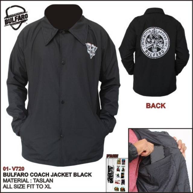 Jaket Coach BuLfaro ~ Jaket Simple Taslan ~ Jaket parasut pria dan wanita