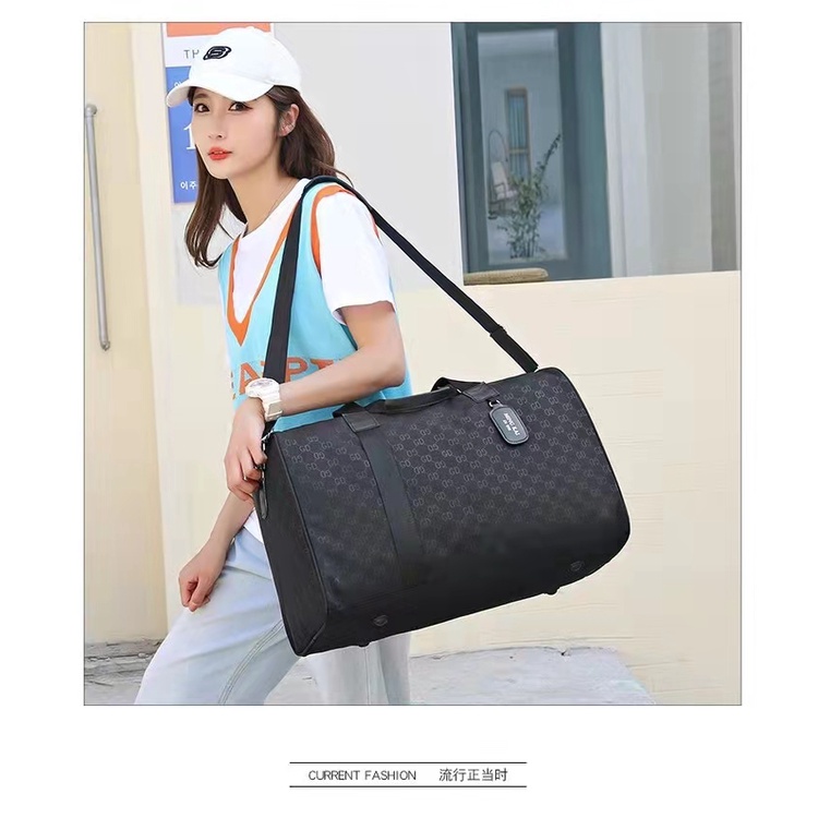 BJ63810 - CK/FLOWER/GD - TAS TRAVEL BAG TAS GYM TRAVELLING NYLON PERJALANAN WANITA FASHION IMPORT MODIS ELEGAN TERMURAH TERLARIS TERBARU BAGSTORE JAKARTA TAS BATAM ZC3810