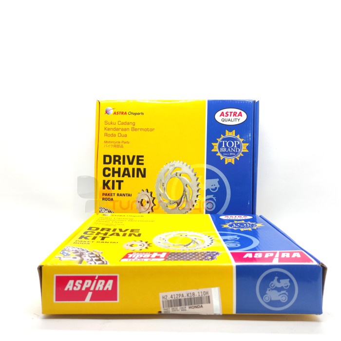 PAKET DRIVE CHAIN GEAR SET HONDA VERZA MERK ASPIRA