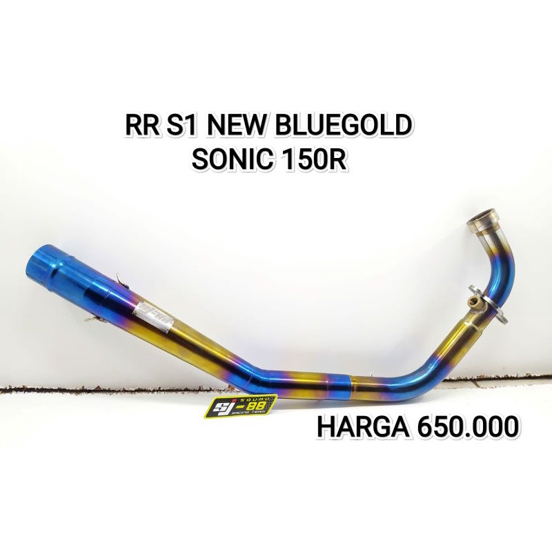 Header,Knalpot SJ-88 Honda Sonic 150r BlueGold RR S1