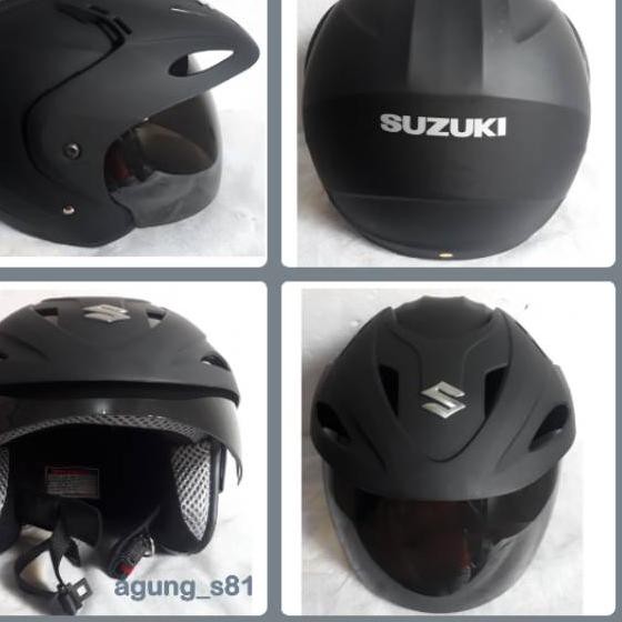 ✶ Helm half face original standar suzuki satria fu 150 SNI ✭