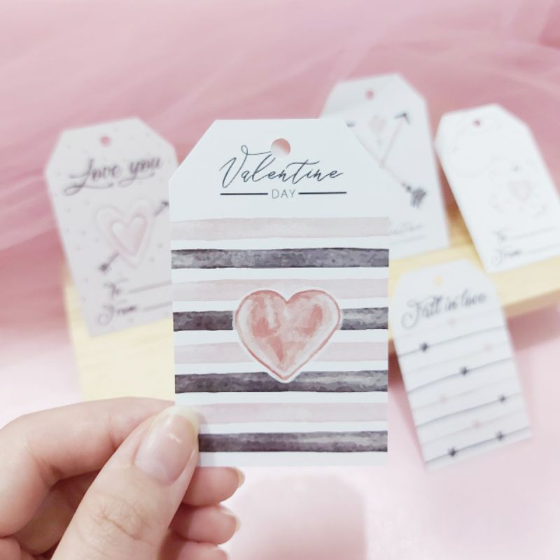 

[Set A] Tag Valentine Name Gift Card | Tag nama valentine kado hadiah