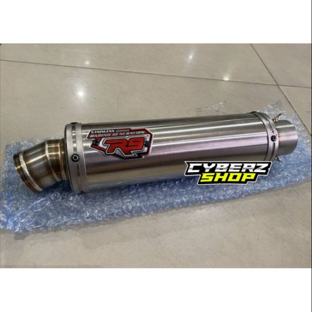 Silencer Silincer Knalpot R9 Dominant Logo Merah