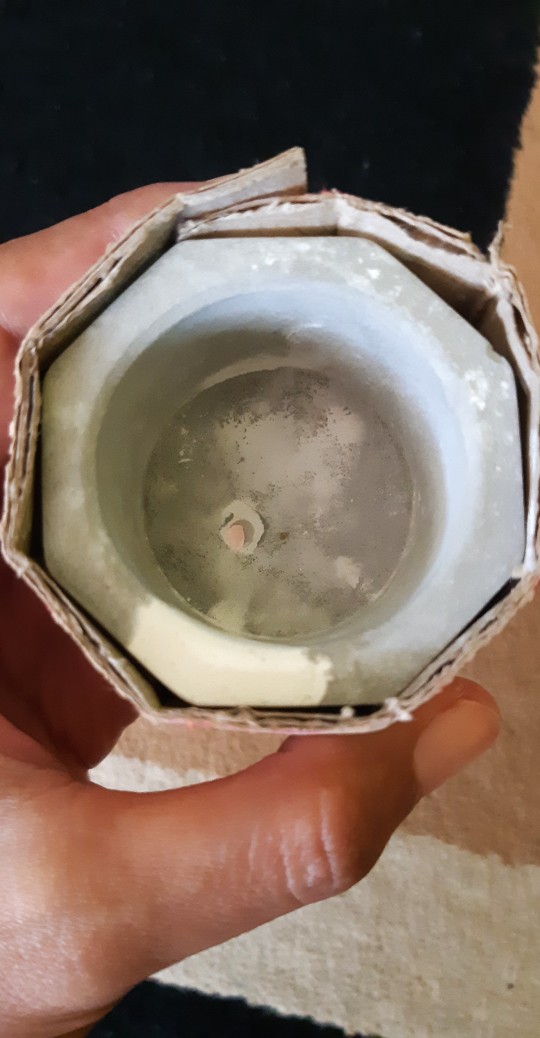 Pot Mini Marble Kuning Putih