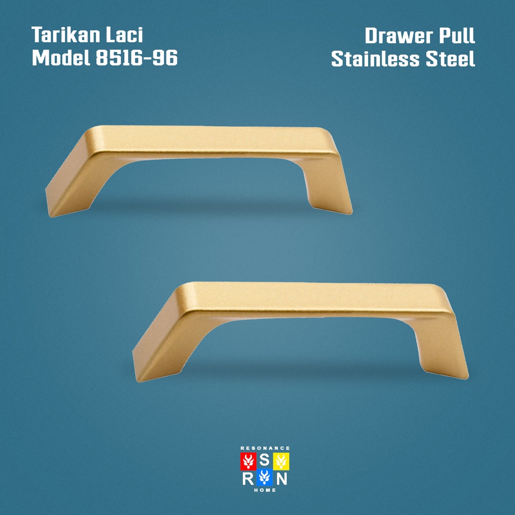 Tarikan Laci Coating Gold 8516-96 / Handle Gagang Pintu Laci Lemari Resonance Home